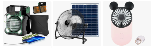 Portable Solar-Powered Cooling Fan
