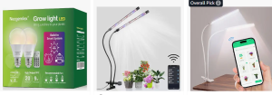 Smart LED Grow Light for Home Gardening